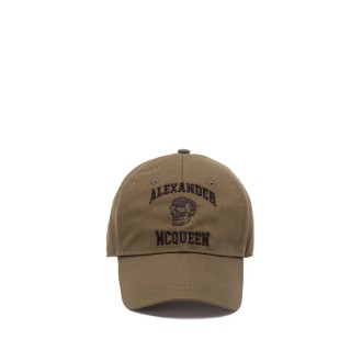 Alexander McQueen `Varsity Skull` Logo Hat