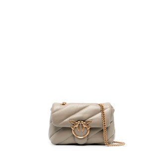 Pinko `Mini Love Bag Puff Maxi Quilt` Leather Shoulder Bag