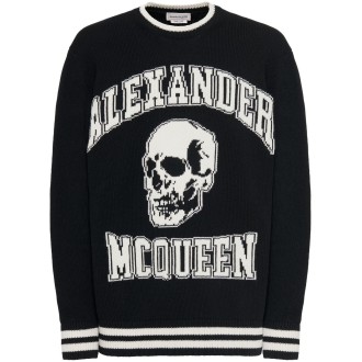 Alexander McQueen `Skull` Crew-Neck Sweater