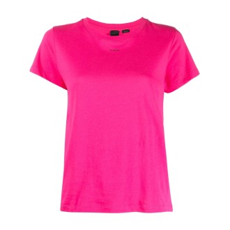 Pinko `Basico` T-Shirt With Micro `Pinko` Logo