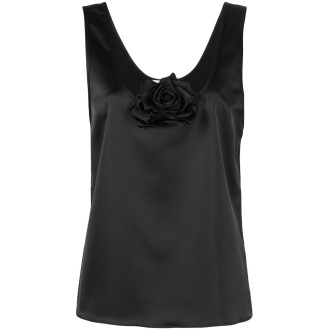 Giuseppe di Morabito Tank Top With 3D Flower Detail