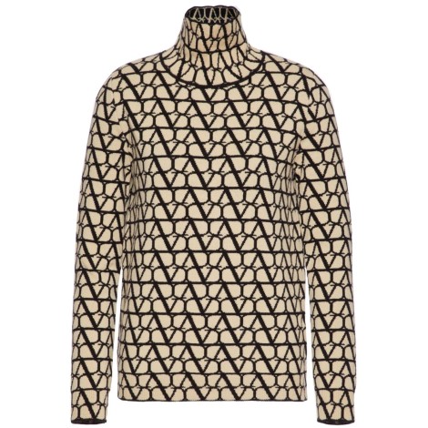 Valentino `Toile Iconographe` Turtle-Neck Sweater