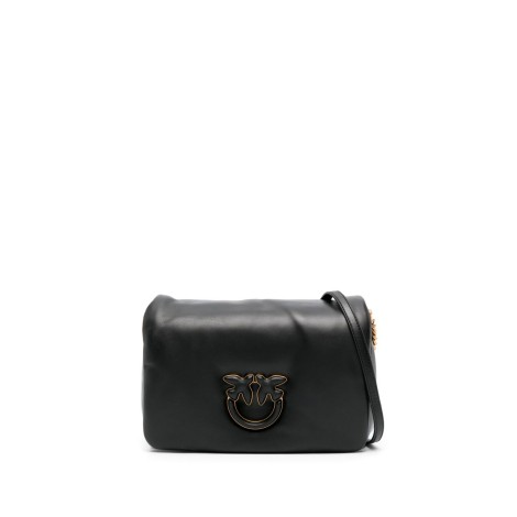 Pinko `Love Click Classic Puff` Leather Buckle Bag