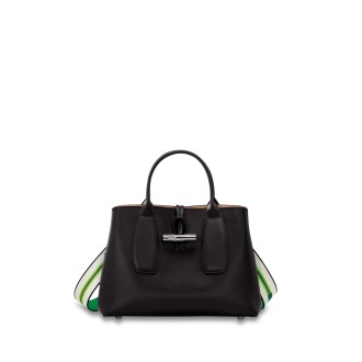 Longchamp `Roseau Box` Medium Handbag