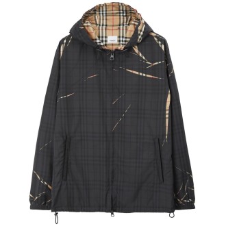 Burberry `Hackney` `Check` Padded Jacket