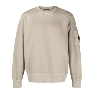 C.P. Company `Brushed & Emerized Diagonal Fleece` `Lens` Sweatshirt