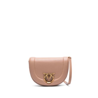 Pinko `Round Click` Leather Shoulder Bag