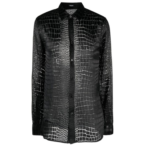 Versace `Devorè Alligator Fabric` Informal Shirt