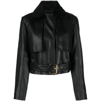 Pinko `Geppetto` Leather Jacket