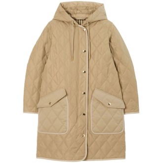 Burberry `Roxby A23` Quilted Hooded Coat