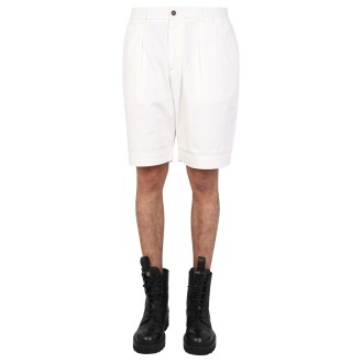 universal works cotton bermuda shorts