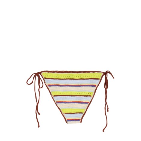 ganni crochet bikini bottom