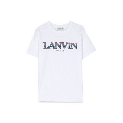 lanvin two-tone mc logo t-shirt