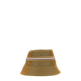 k-way bucket hat with zipper logo