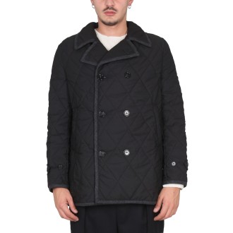 comme des garcons shirt double-breasted coat