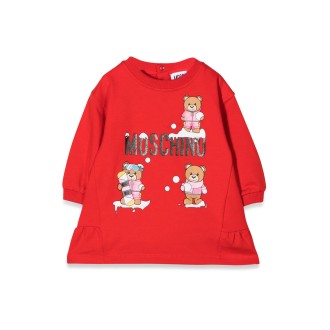 moschino m/l logo dress and teddy bears with gift box