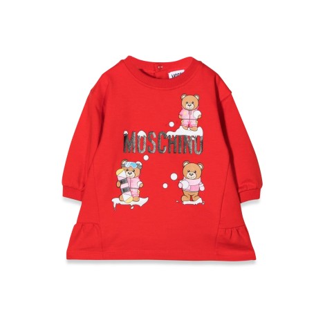 moschino m/l logo dress and teddy bears with gift box