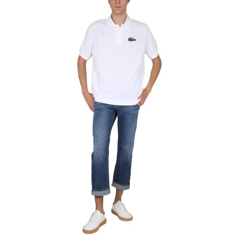 lacoste loose fit polo.