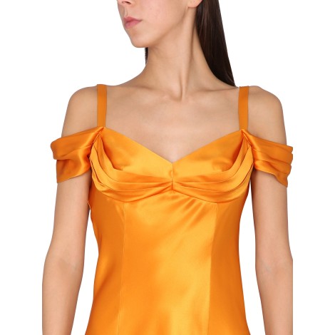 alberta ferretti off-the-shoulder dress