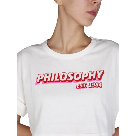 philosophy di lorenzo serafini t-shirt with rubber logo