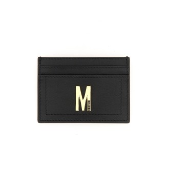moschino leather card holder