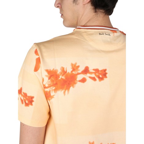 paul smith stem floral t-shirt