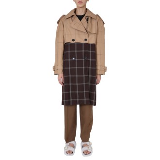 marni double-breasted trench