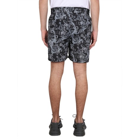 versace jeans couture  bermuda shorts with logo