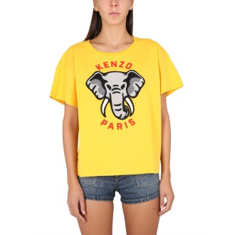 kenzo casual t-shirt éléphant