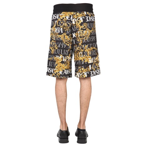 versace jeans couture bermuda shorts with garland print
