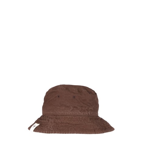 jil sander bucket hat with logo label