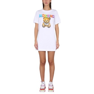 moschino teddy bear t-shirt dress