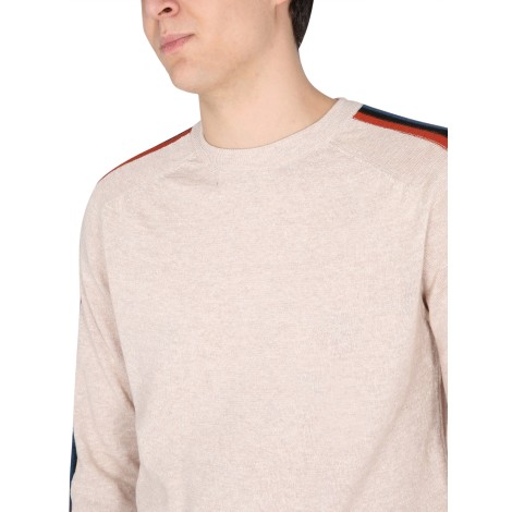 paul smith cotton blend crew neck sweater