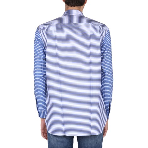 comme des garcons shirt shirt with stripe pattern