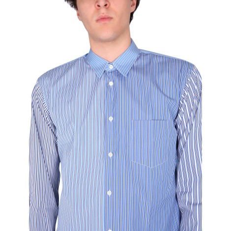 comme des garcons shirt shirt with striped pattern