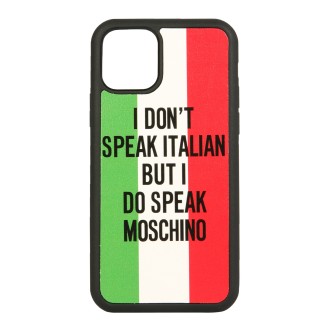 moschino iphone 11 pro italian slogan cover