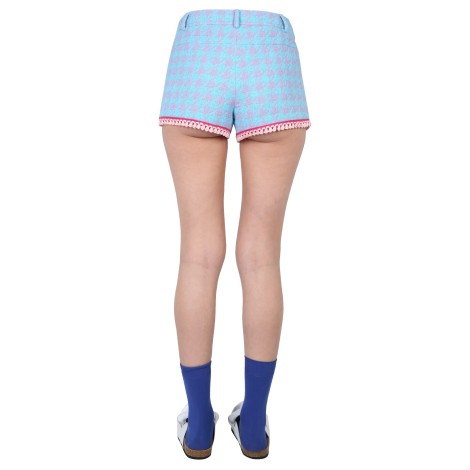 moschino houndstooth shorts