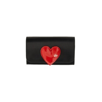 moschino inflatable heart chain wallet