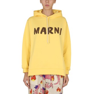marni logo hoodie