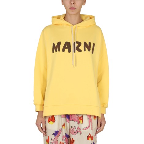 marni logo hoodie