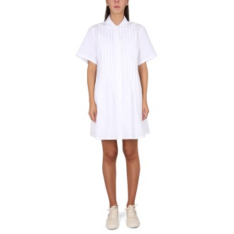 kenzo pleated chemise dress