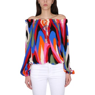 pucci blouse with print
