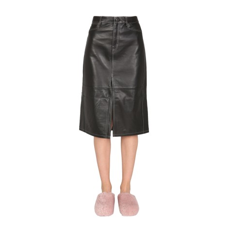proenza schouler white label nappa leather skirt