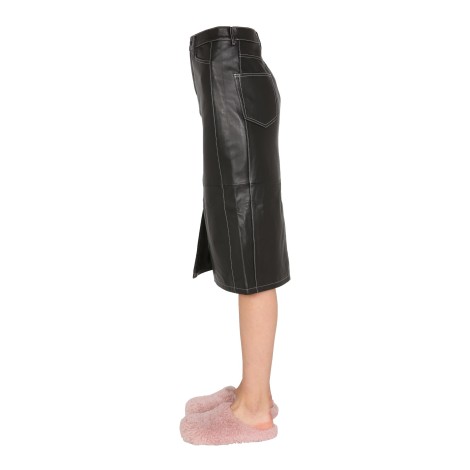 proenza schouler white label nappa leather skirt