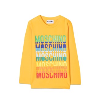 moschino t-shirt con logo multicolor