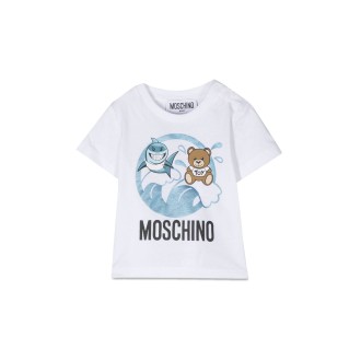 moschino t-shirt print and logo