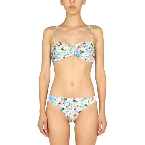 ganni floral pattern bikini briefs 