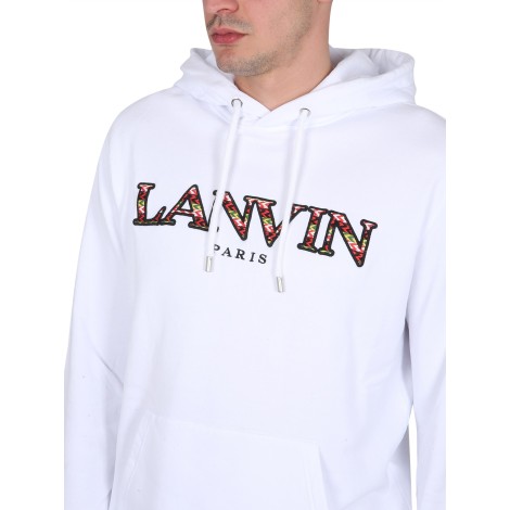 lanvin sweatshirt with logo embroidery