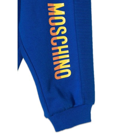 moschino pantalone jogging con logo