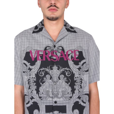 versace baroque logo shirt